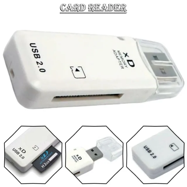 XD Picture Card Reader - USB 2.0 - Memory Adapter for Olympus Fuji Cameras