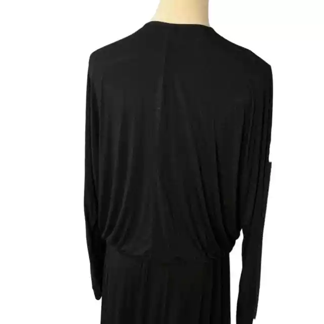 REVOLVE | Riller & Fount Black Faux Wrap Maxi Dress 3
