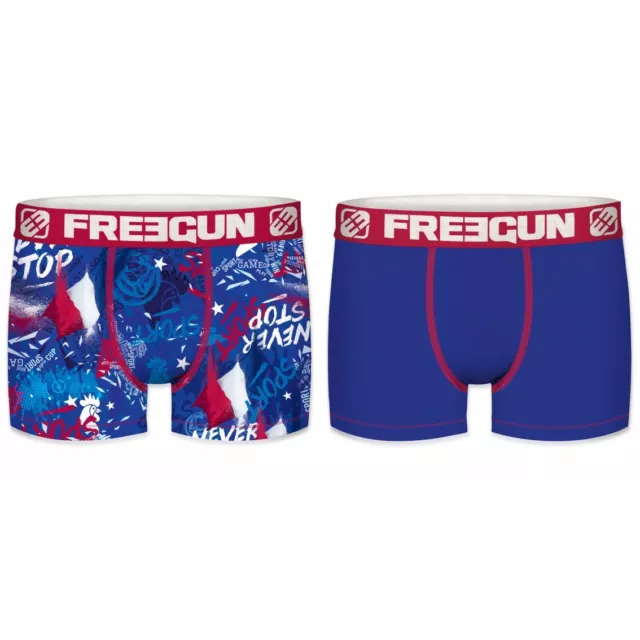 Lot 4 Boxers Enfant Freegun Coupe du Monde De Rugby neuf (du 6/8 au 14/16ans ) 2