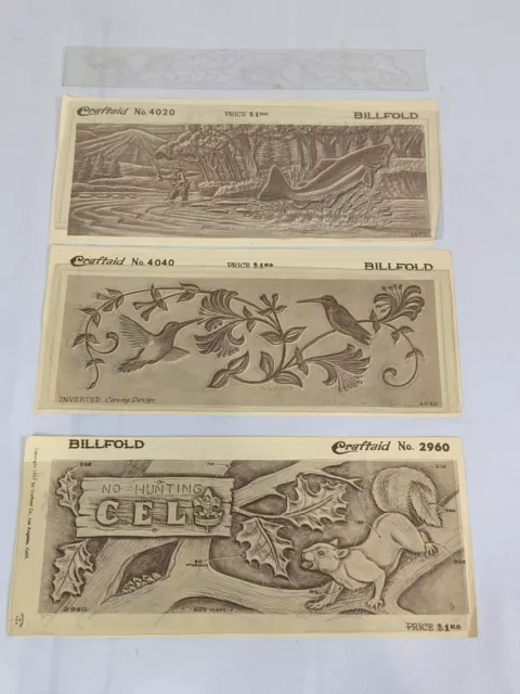 LOTE DE 6 Cinturón de Alfabeto Plegable con Plantilla de Cuero Craftaid Patrón