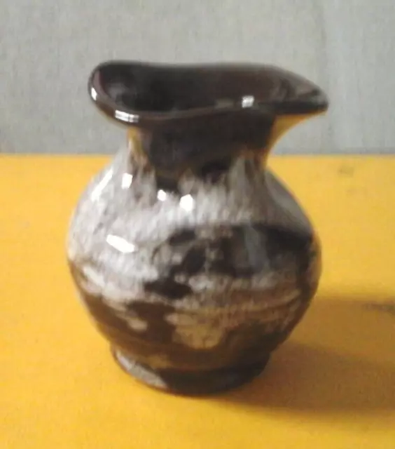 Ewenny Pottery Wales 9 cm /  3.5 inch vase grey mottled  glaze