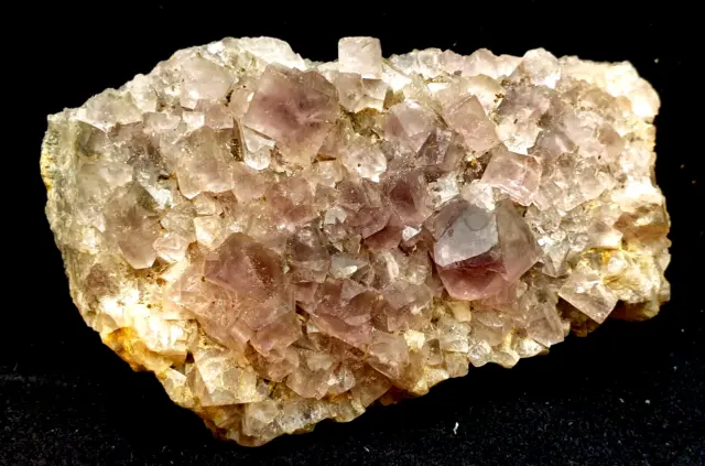 Fluorite Crystals Purple on Matrix Blackdene Mine Weardale Durham England 11x8x3