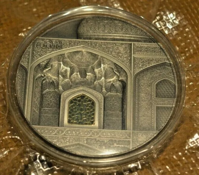 2020 2 Oz Silver $10 Palau TIFFANY ART SAFAVID Coin With Box