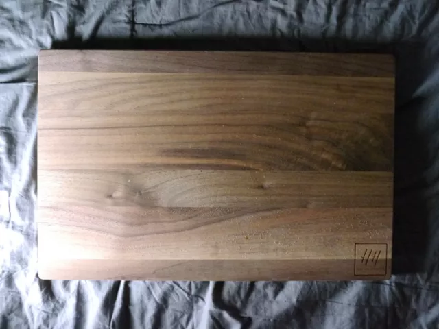 Large Walnut Cutting Board Full Inch Thick Wood - USA Made By Harrison Homestead