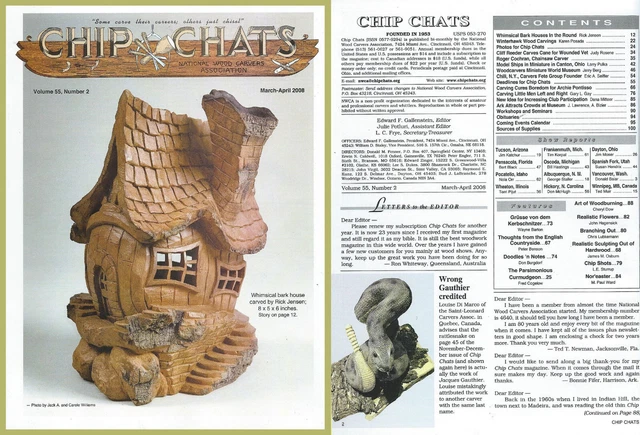 Chip Chats Magazin der National Woodcarvers Association... März-April 2008 (o)