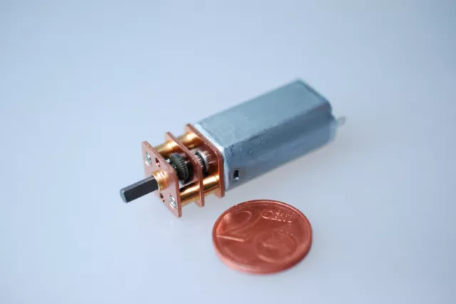 Mini Getriebemotor 6V 1:146 44 U/min 6,35 Ncm 37 x 13 x 12 mm Micro