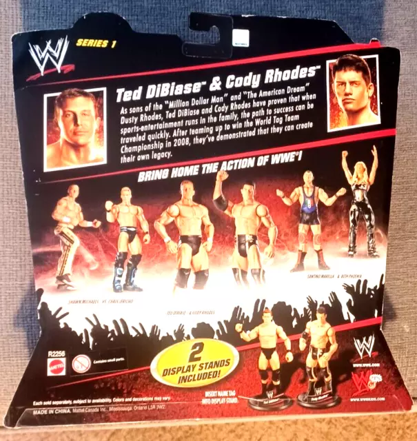 Mattel 2010 Series One Cody Rhodes/Ted Dibiase Signed By Both Battle Pack Sealed 3