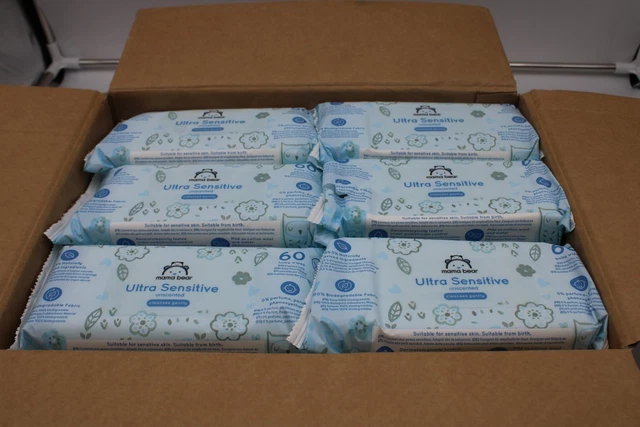 Mama Bear Ultra Sensitive Baby Feuchttücher - 17er Packung