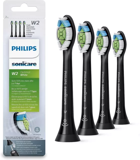 Philips Sonicare W2 Optimal Toothbrush Replacement Heads Brush HX6063/67 -4PACK