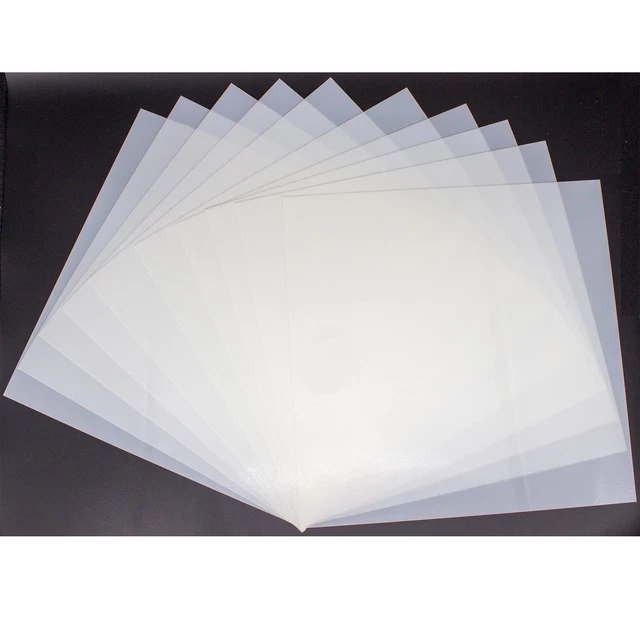 10PCS 10mil Blank Stencil Sheets,12X12 inch Milky Translucent PET Blank...