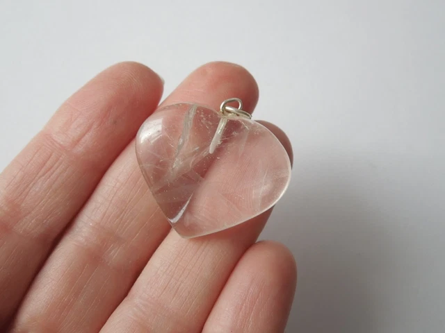Pendentifs Yin Yang Pierres Quartz Rose et Cristal de Roche