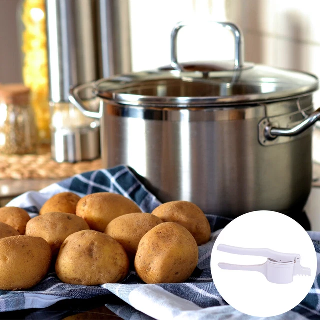 Apisonador de patatas de acero inoxidable apisonador de verduras raqueta de rasgador