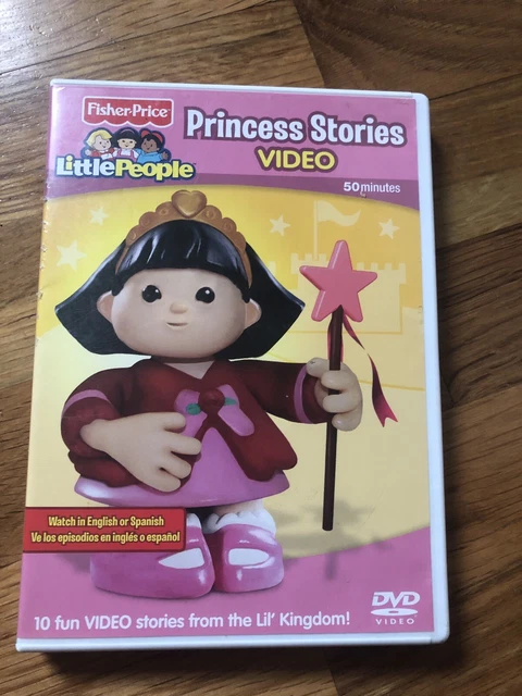 Fisher Price Little People Princess Stories DVD English Spanish