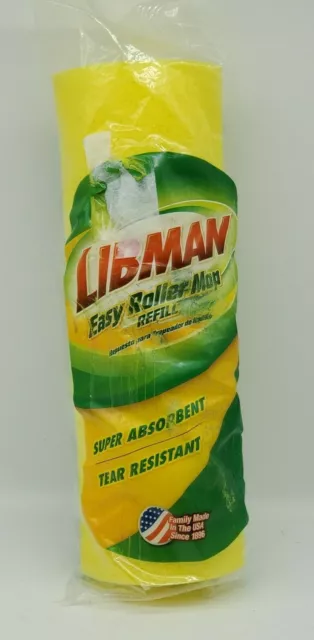 Libman Easy Roller Mop Refill #02017 Super Absorbent NIP