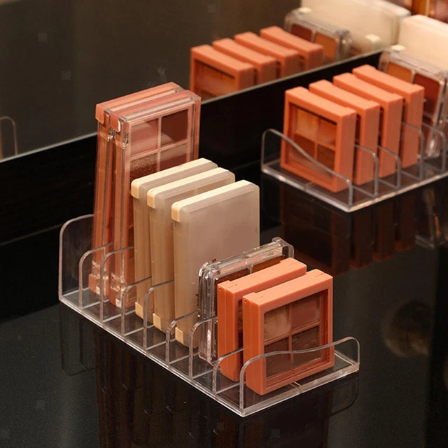 Modern Makeup Eyeshadow Palette Organizer Compact 8 Section Divided Makeup