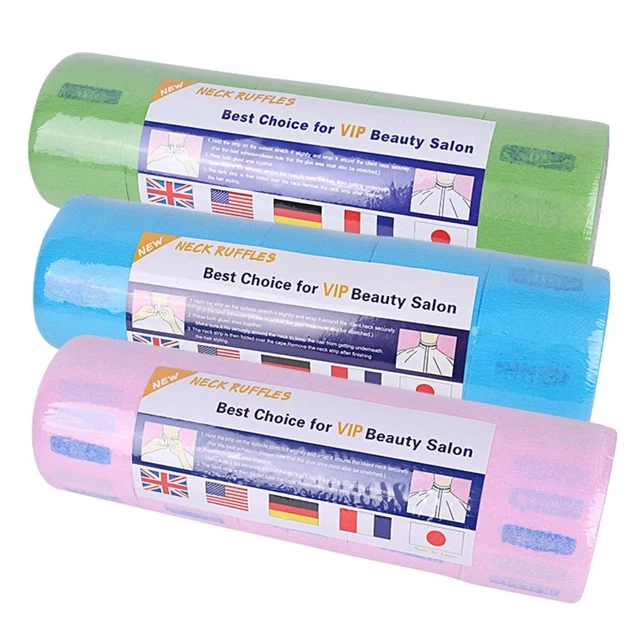 5 volumes/set Hairdressing Neck Strip Paper Salon Collar Necks Covering