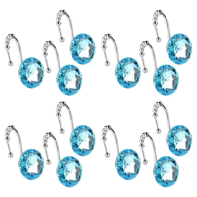12 pz ganci tenda doccia anelli antiruggine ganci finestra decorativi ganci E9N5