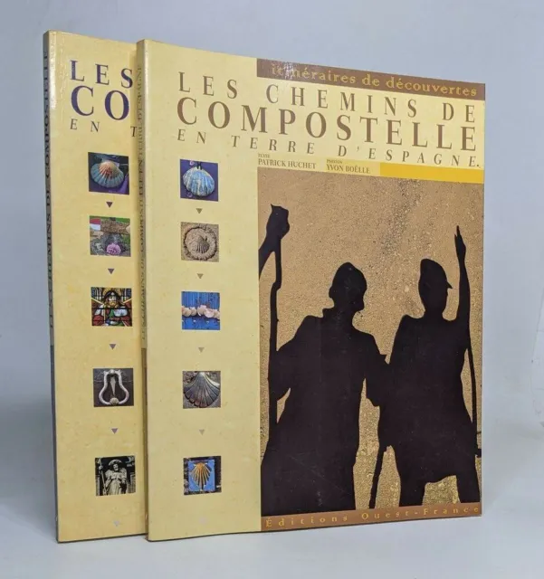 Lot de deux ouvrages Les Chemins de Compostelle : en Terre de France / en