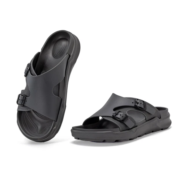 Sandali Uomo JOMIX In Cuoio Sintetico - Ciabatte Estive Con Suola Antiscivolo, Comode Per Spiaggia E Mare - Foto 5