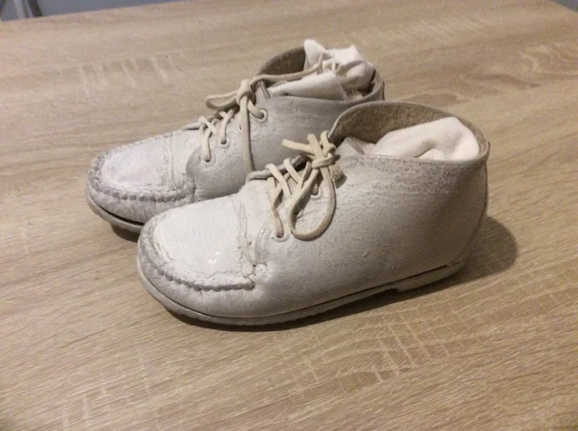 Ancienne Chaussure Bebe Cuir MOD 8