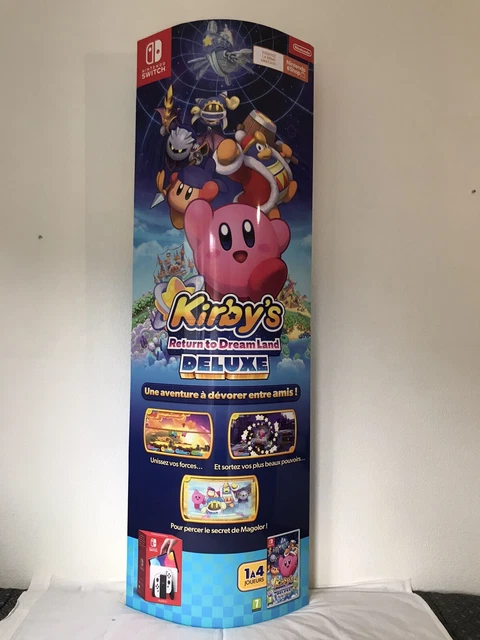 Totem / Plv Officiel Kirby Et Le Monde Oublié Nintendo Switch - Kit Publicitaire
