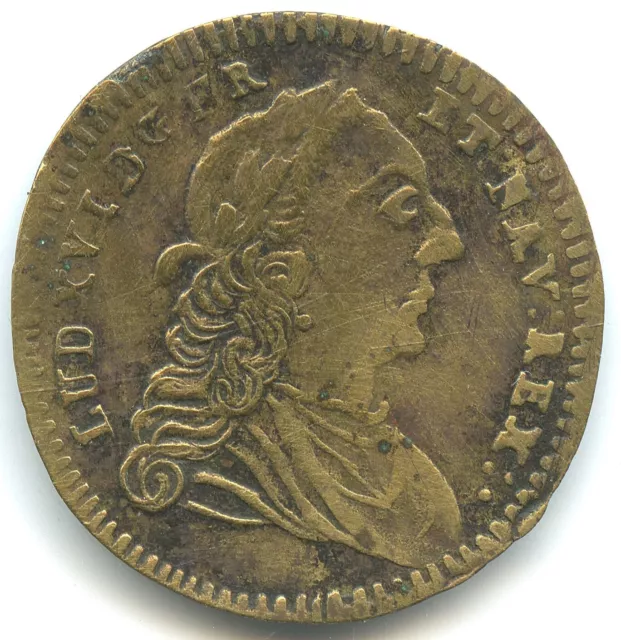 Jeton laiton Nuremberg ,  Louis XVI , Johann Christian Reich n°4453