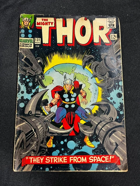1966 August Issue #131 Marvel The Mighty Thor Silver Age Comic Book AA CB1