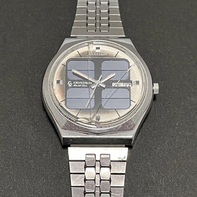 Citizen Crystron Solar Cell 1970 Retro Citizen Crystron Solar Cell 1970 Retro