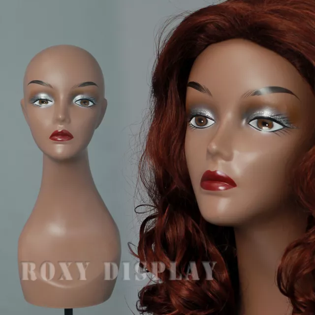 Wig Head Bald Mannequin Head for Wigs Female Training Doll Head