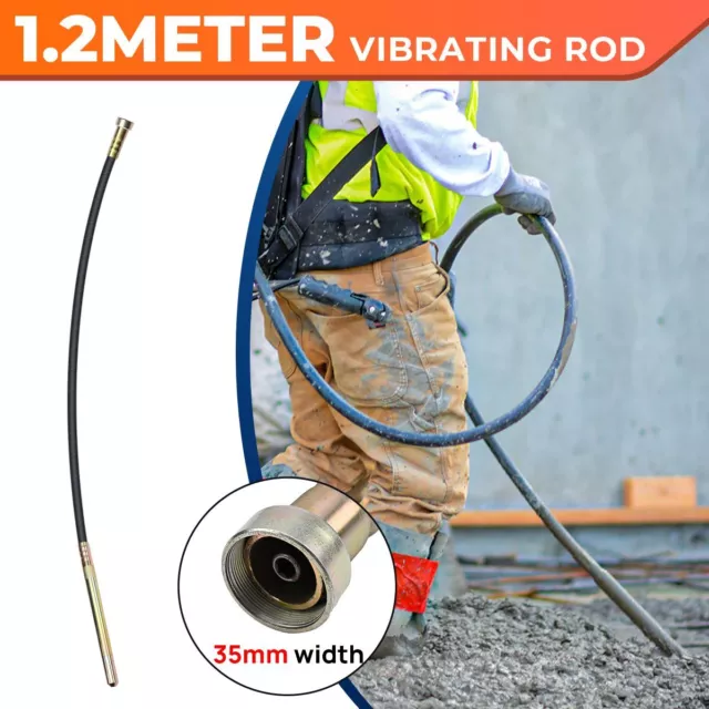 1.2m Hose Shaft 35mm For Cordless Electric Concrete Vibrator Hand-Held Vibrating