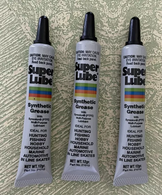 3 Super Lube Synthetic Grease .12gm Each