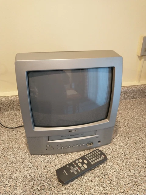 Toshiba MV13N3 13" TV VCR Combo Player Recorder Remote Retro Gaming NO SHIPPING