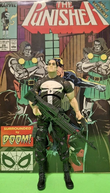 Marvel Legends PUNISHER - NENESIS BAF SERIES + GREAT COMIC The PUNISHER # 28