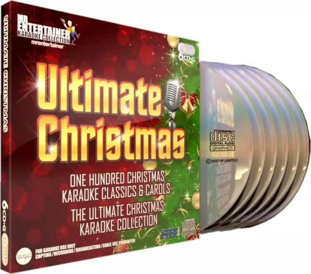 Ultimate Christmas Karaoke, CD+G/CDG Disc Set, 100 Songs & Carols Mr Entertainer