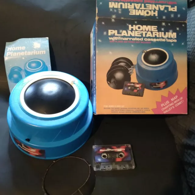 Home Planetarium With Narrated Cassette Tape Tested & Working *Missing Overlays*