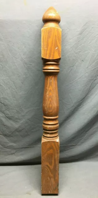 Antique Decorative Turned Oak Newel Post Hardwood 5x47 Old VTG Staircase 166-21B