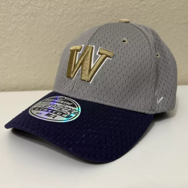 Washington Huskies Zephyr Jersey Mesh Flex Fit Hat NCAA - Size M/L