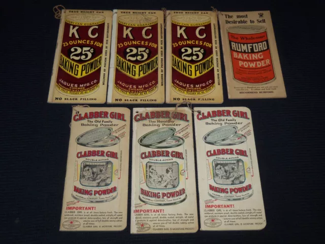 1920'S Clabber Girl - Kc - Rumford Baking Powder Books Lot Of 7 - J 7417