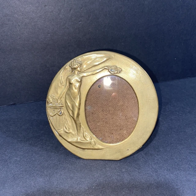 Brass Art Nouveau Picture Frame