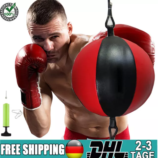 BOXEN DOPPELENDBALL LEDER Boxbirne Set MMA Punchingball Training Speedball  EUR 11,99 - PicClick DE