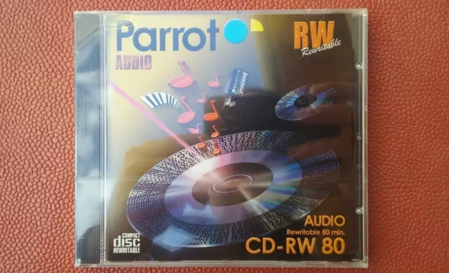 RARE PARROT CD-RW 80 AUDIO 80 min Blank CD-RW Digital Audio For Music Only