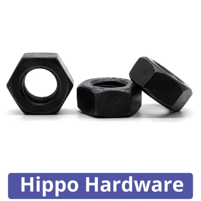 High Tensile Self Colour Hexagonal Steel Black Hex Full Nuts Grade 10