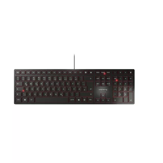 CHERRY KC 6000 SLIM, Tastatur, Cherry SX Scherentechnology, kabelgebunden, Schwa