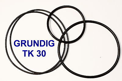 COURROIES SET GRUNDIG TK147 MAGNETOPHONE A BANDE EXTRA FORT NEUF FABRIQUE TK 147 