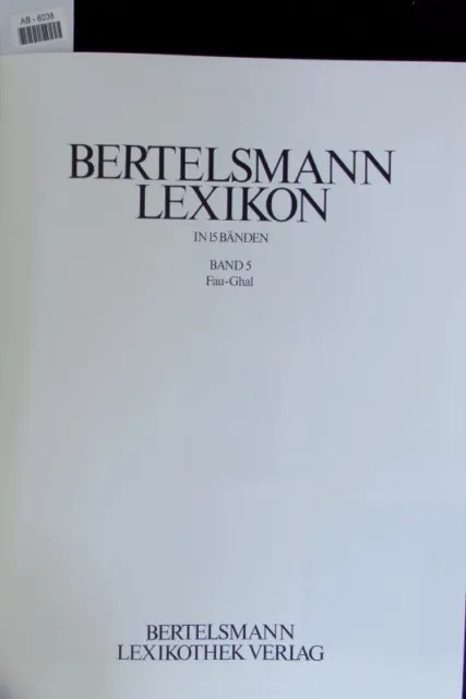 Bertelsmann-Lexikon. 5. Bd