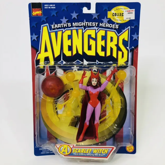 Marvel Avengers Scarlet Witch Earths Mightiest Heroes 1997 ToyBiz Brand New Toy