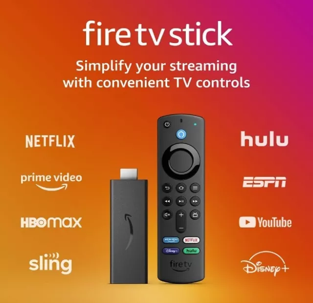 Amazon Fire TV Stick (3. Gen) FHD-Medienstreamer mit Alexa-Sprachfernbedienung