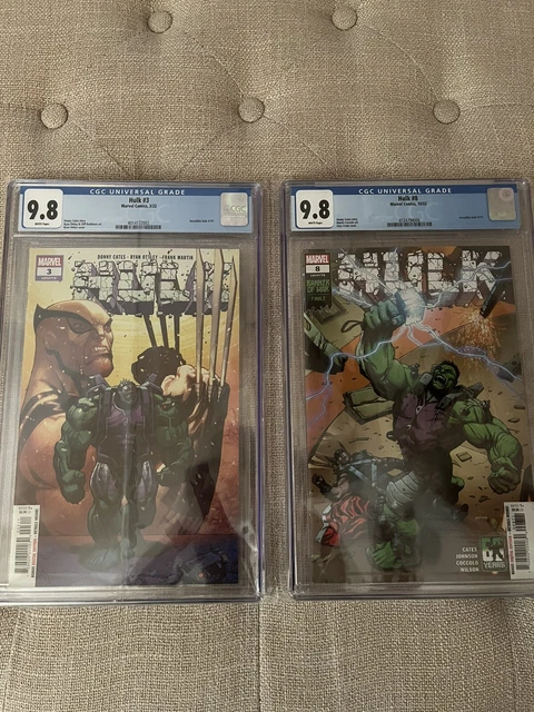 Hulk Comic Book Lot #8 #3 CGC 9.8 Both Incredible Marvel