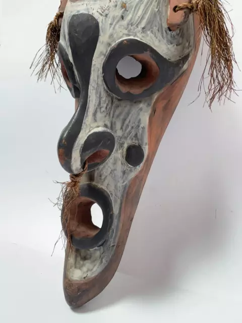 Old Vintage Sepik River Spirit Mask Oceanic Tribal Art Png Papua New Guinea 3