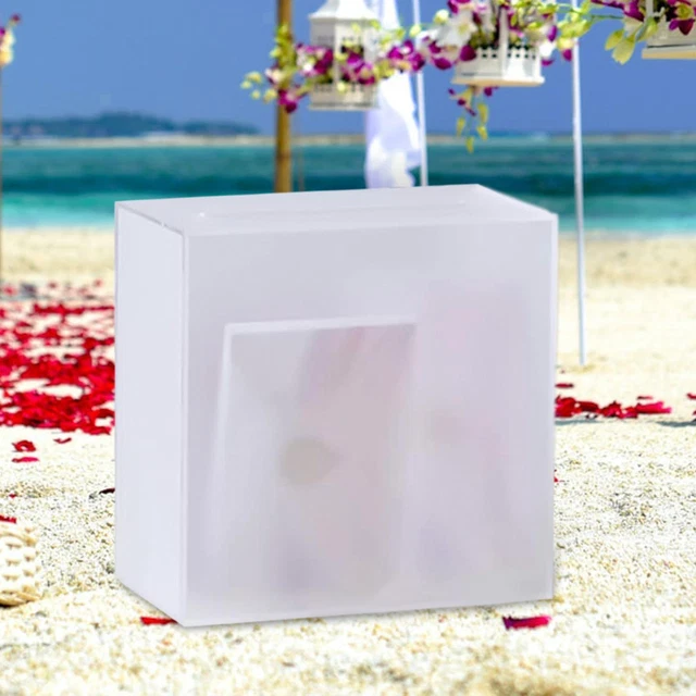 Acrylic Wedding Card Box Envelope Card Box for Birthday Ceremony Anniversary